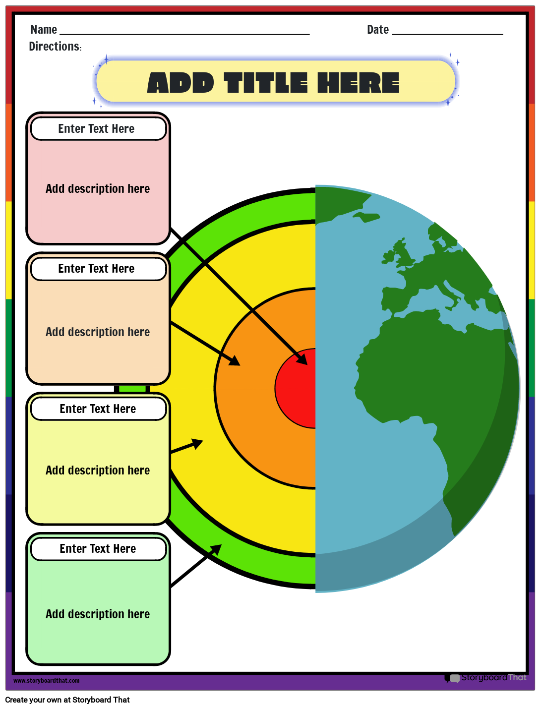 Layers Of Earth Worksheets Free From Storyboard That