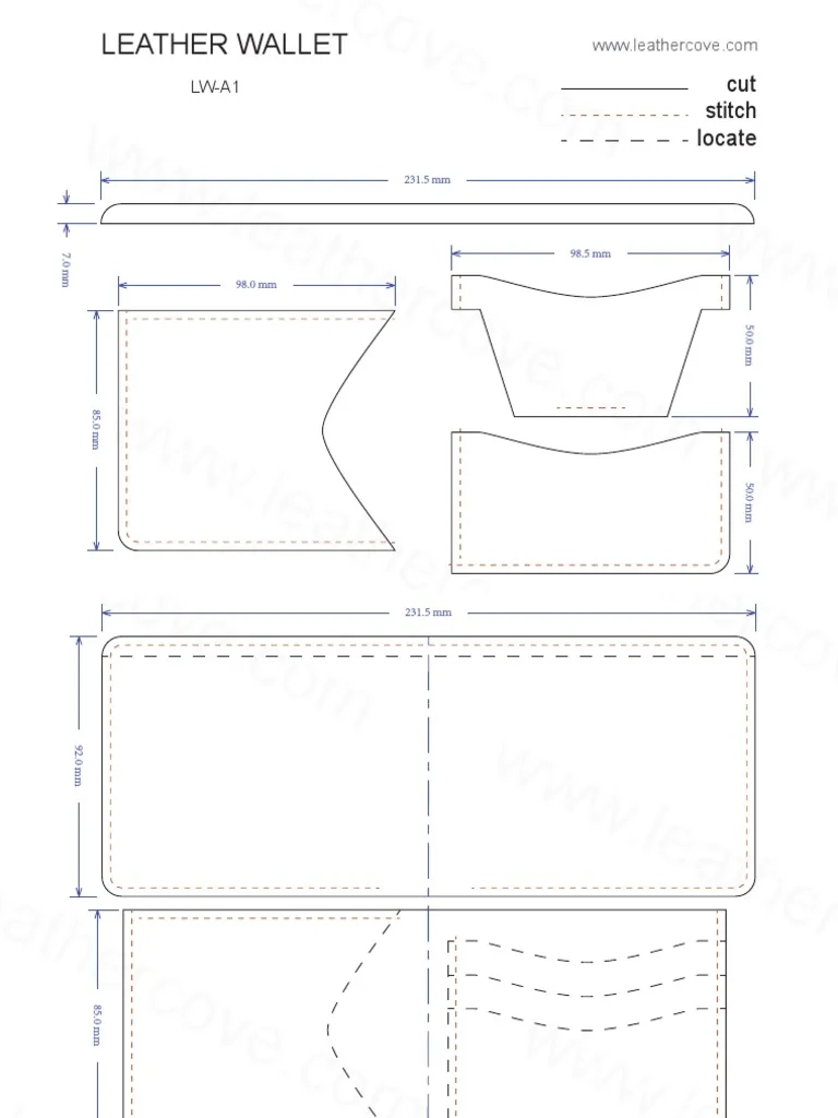 Leather Wallet Pattern LW A1 PDF PDF