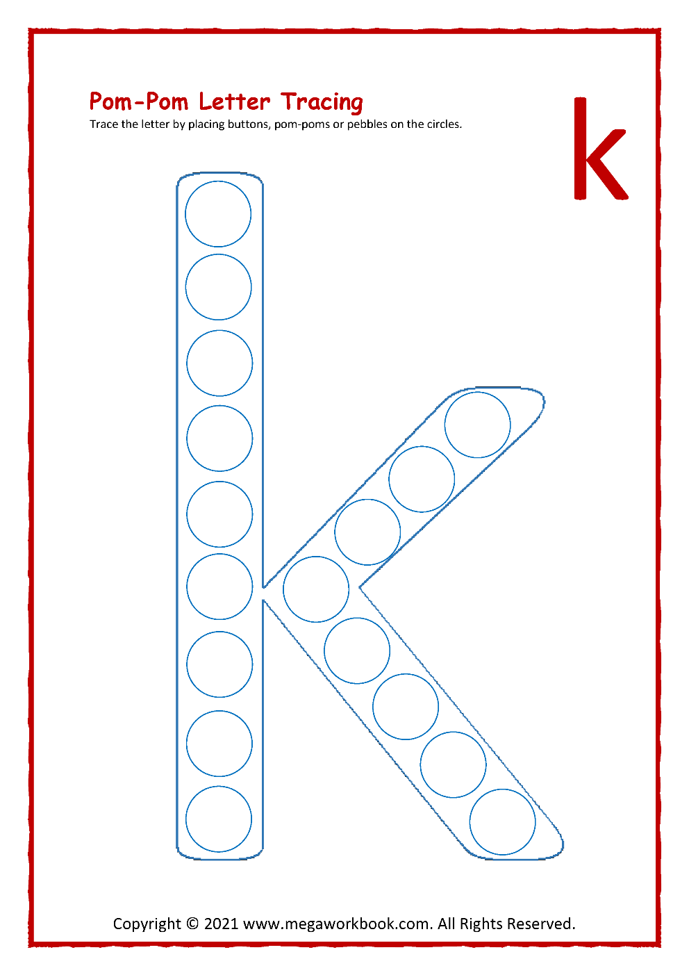 Letter K Worksheet Preschool Printables