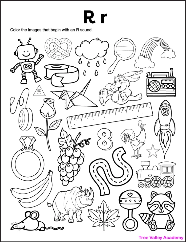 Free Printable Letter R Worksheets