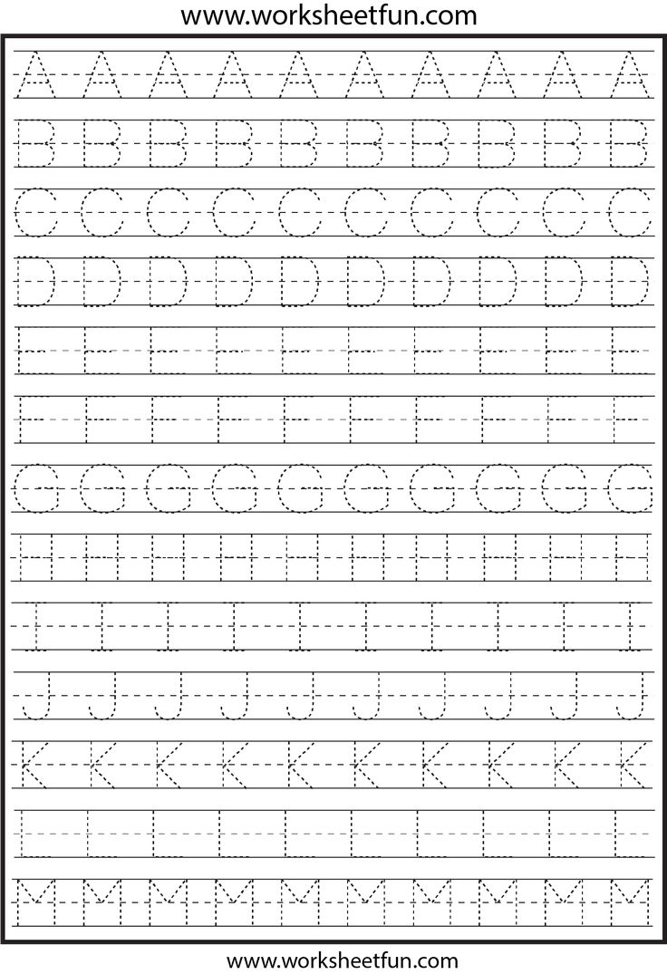 Free Printable Tracing Letter Worksheets