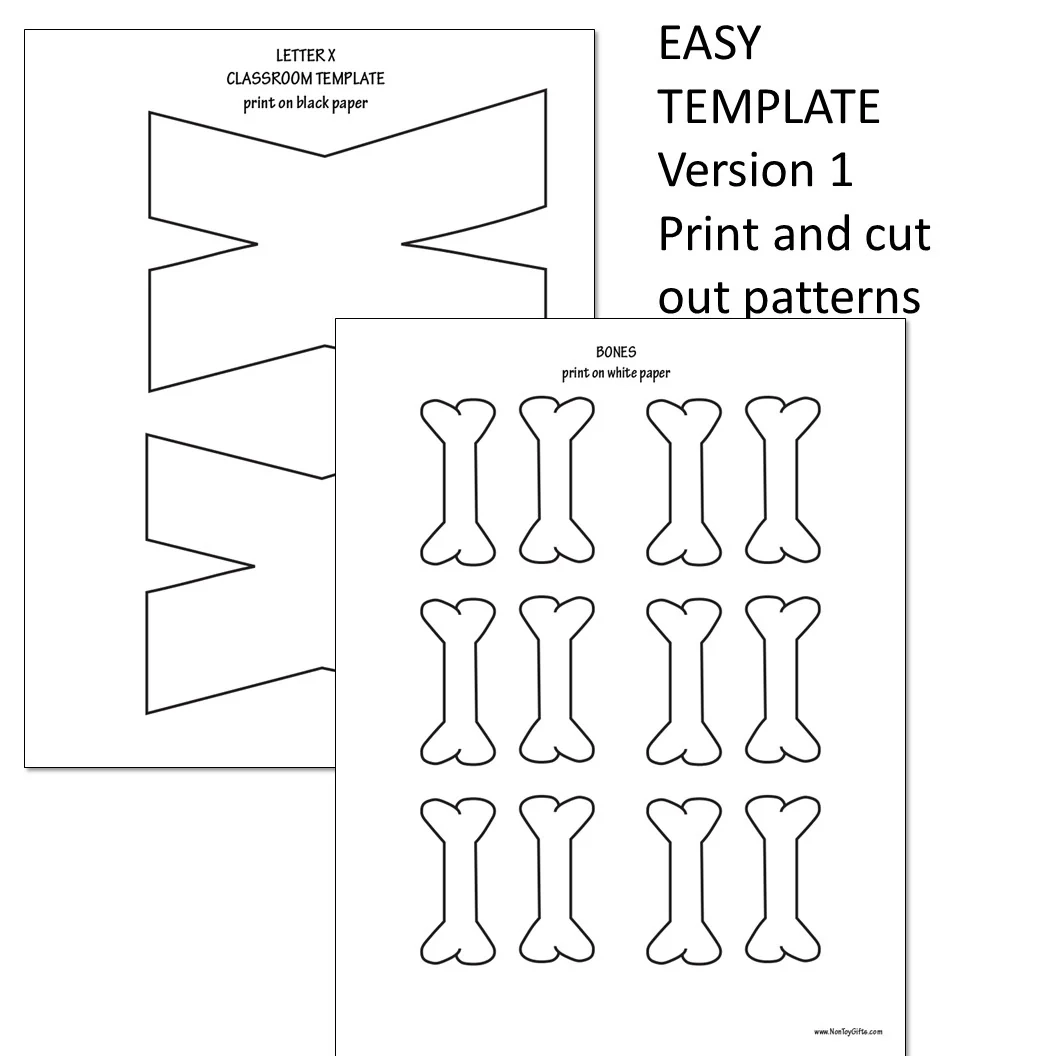 Letter X Craft X Is For X ray Uppercase Letter X Non Toy Gifts