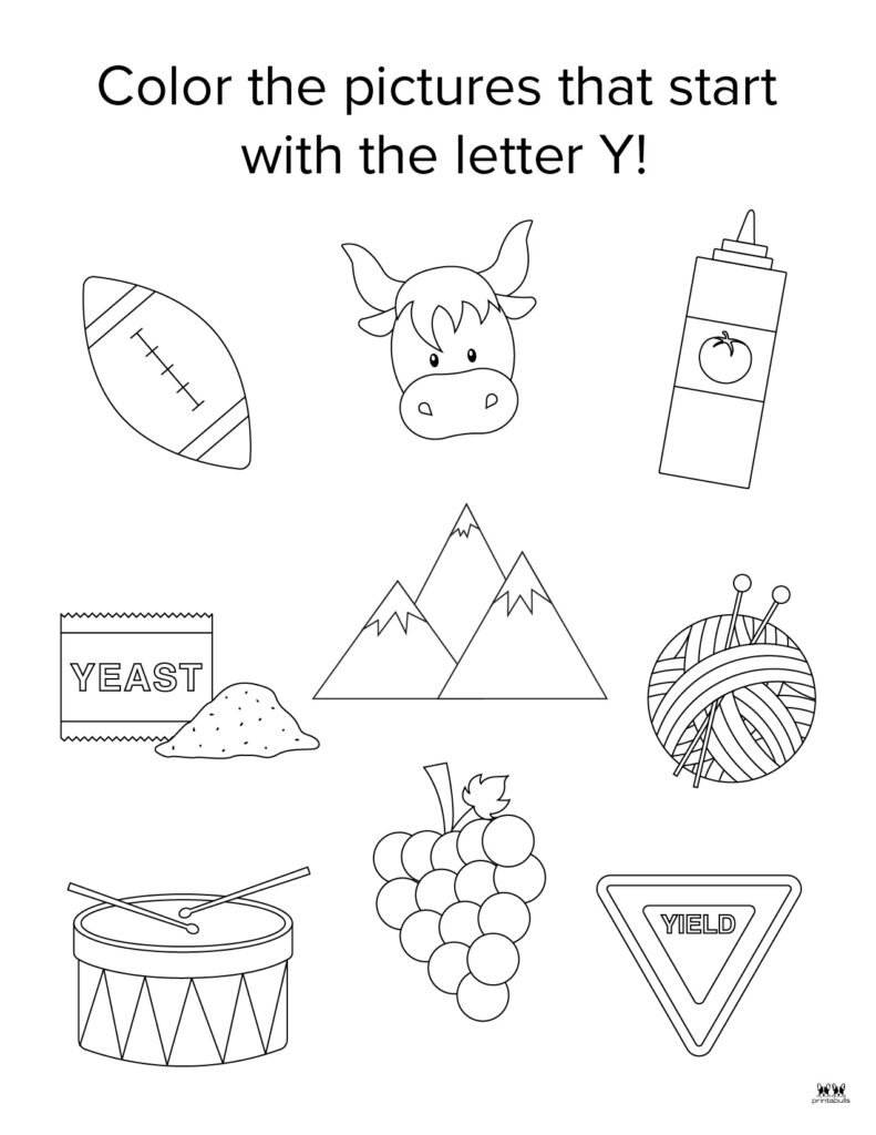 Letter Y Worksheets 50 FREE Printables Printabulls 