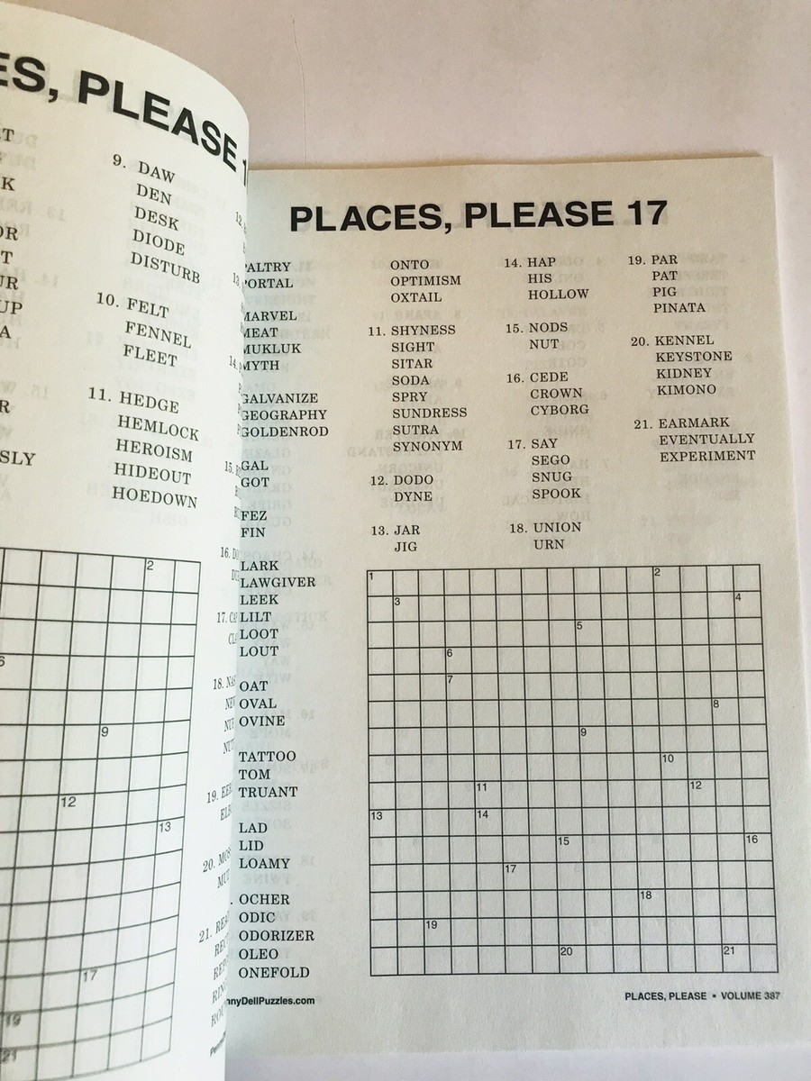 Lot Of 3 PLACES PLEASE Penny Press Selected Variety Puzzles Dell 