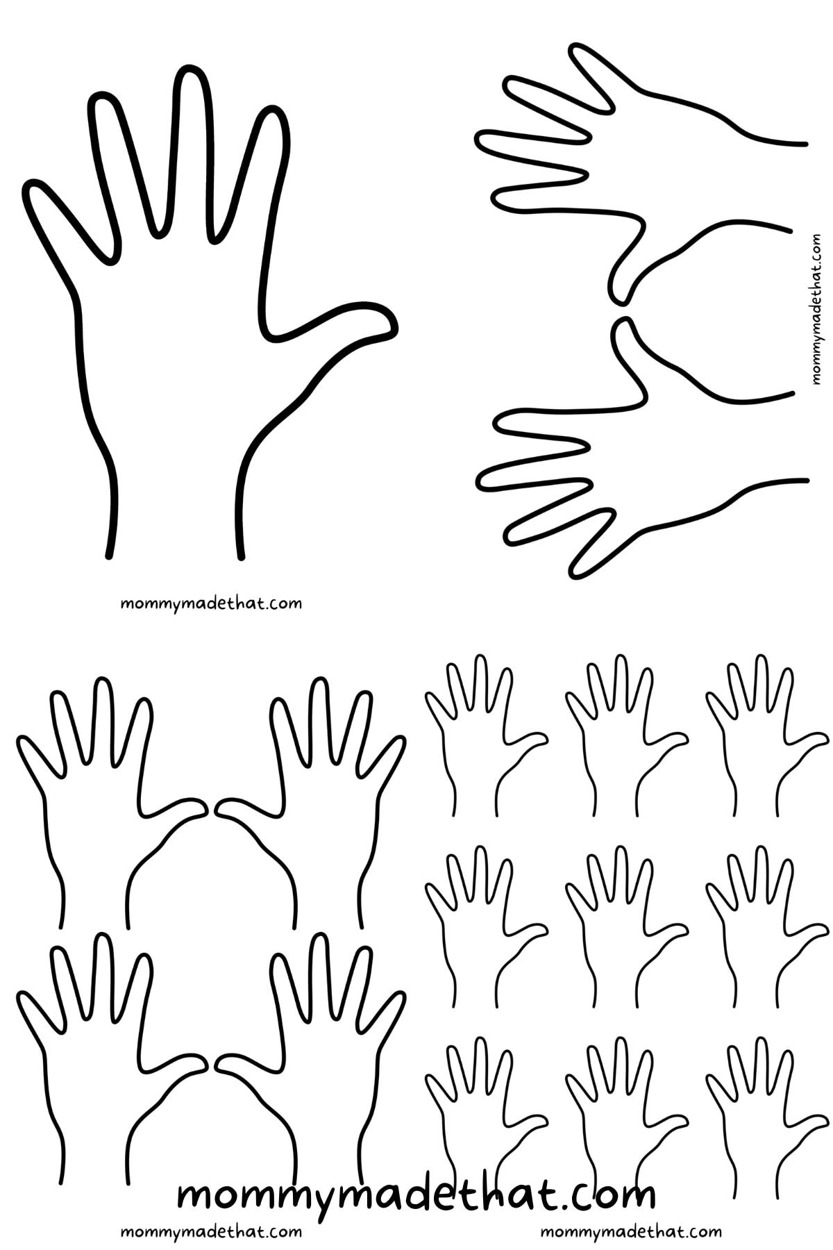 Hand Template Printable Pdf