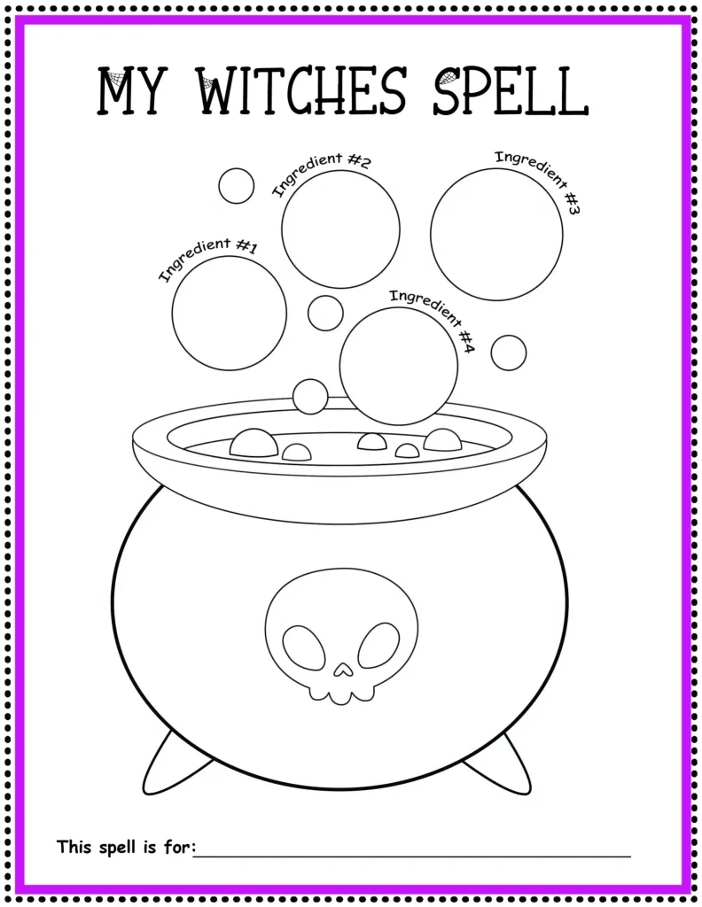 Make A Potion Witches Cauldron Printable For Halloween In The 