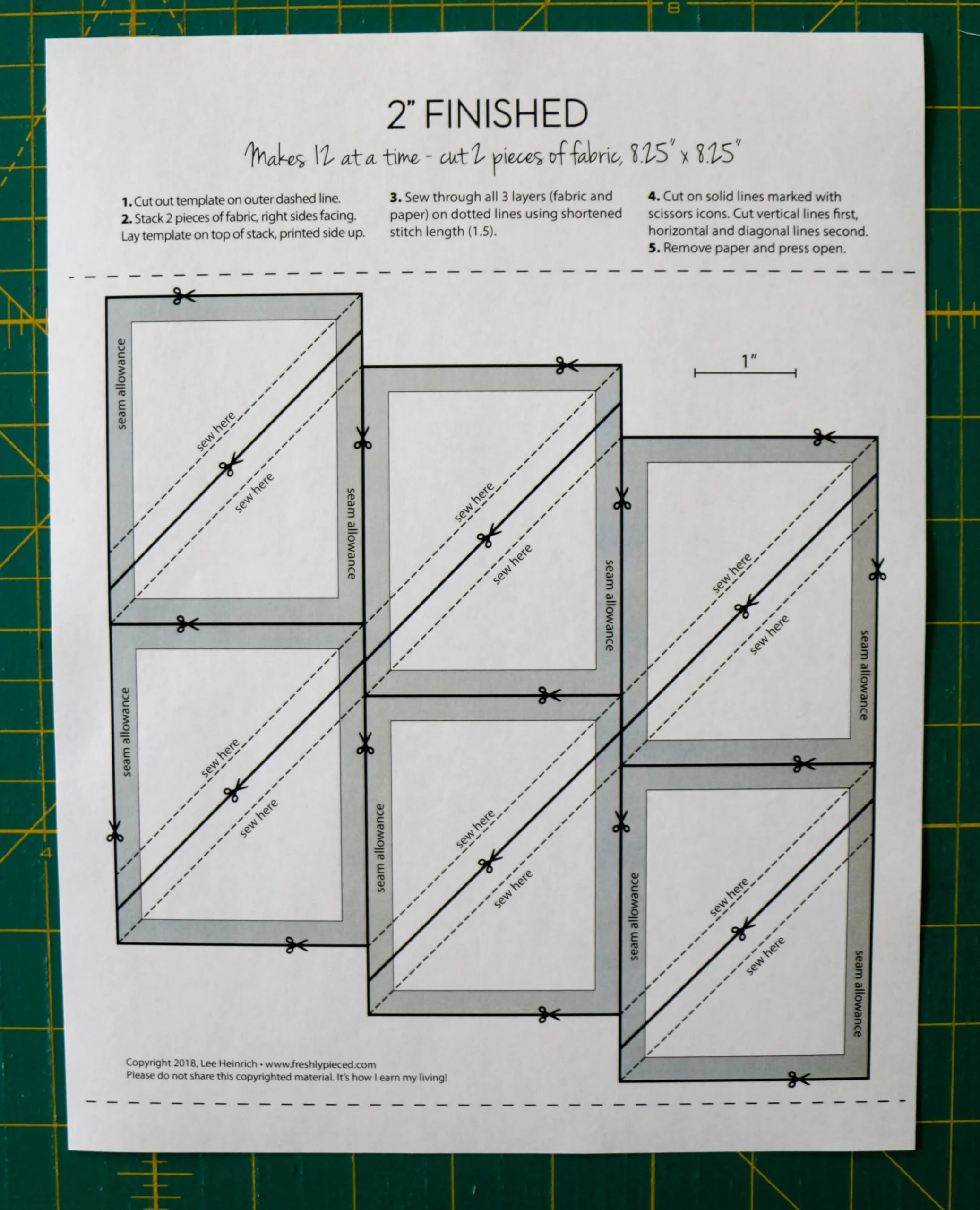 Make Perfect HSTs Fast With No Trimming Lee Heinrich Designs 