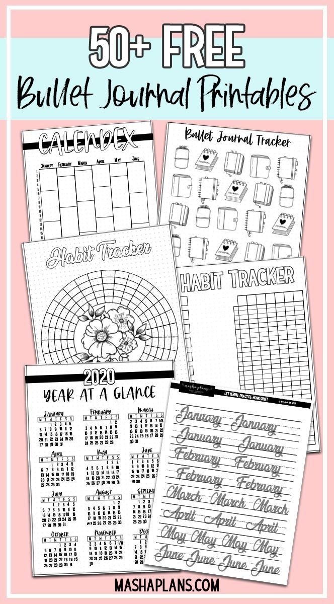 Make Your Bullet Journal Life Easier With These Printables