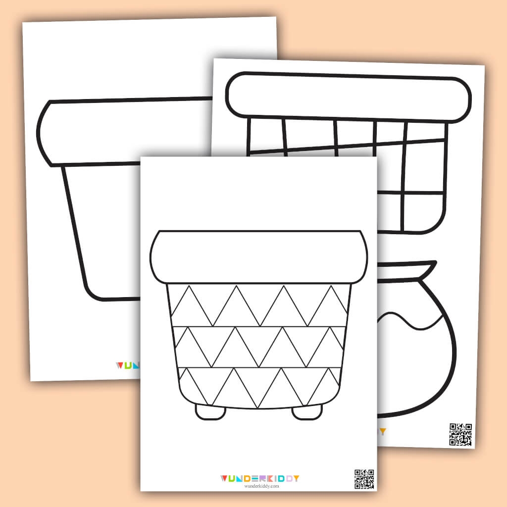 Malvorlage Blument pfe Zum Muttertag F r Kinder Als PDF