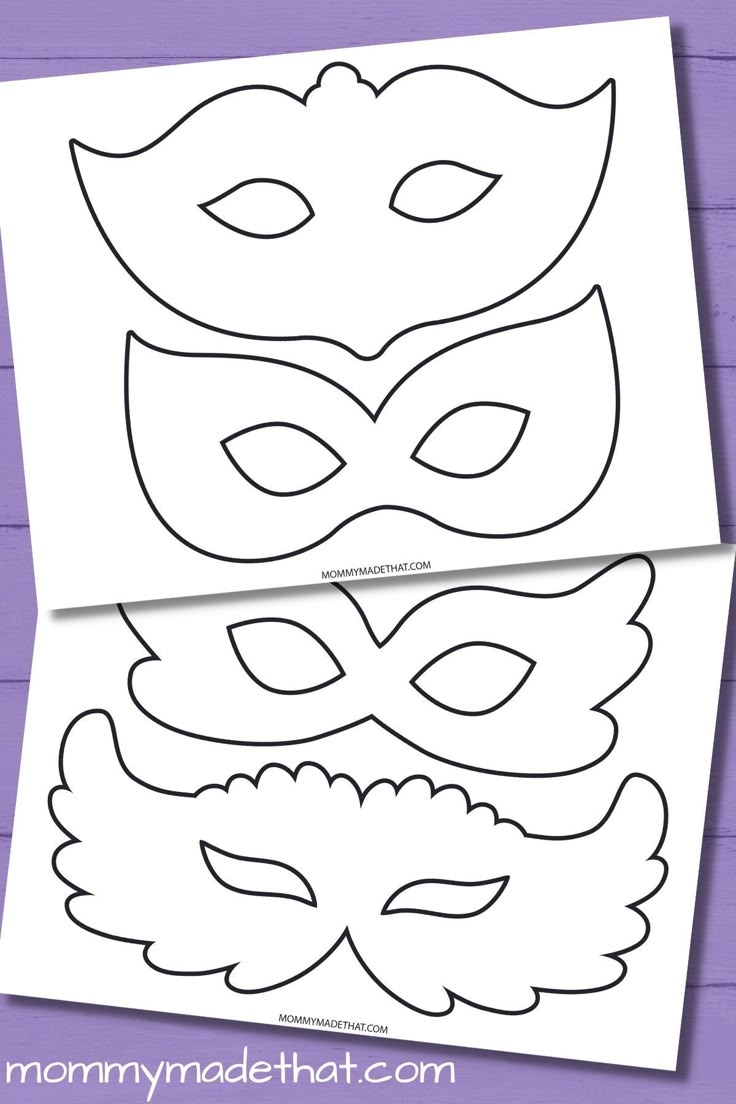 Masquerade Mask Printable Template