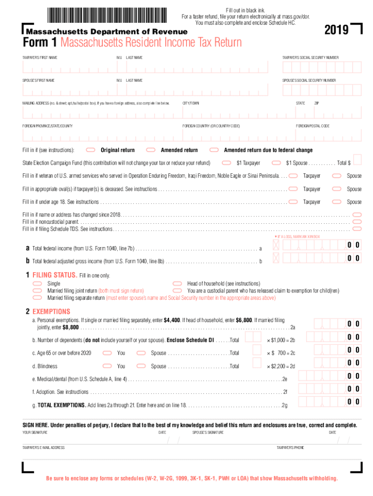 Massachusetts Tax Forms Fill Out amp Sign Online DocHub