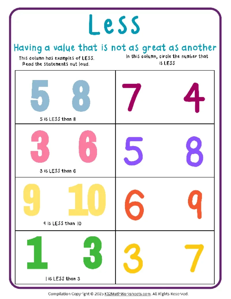 Maths Printable Worksheets Age 8