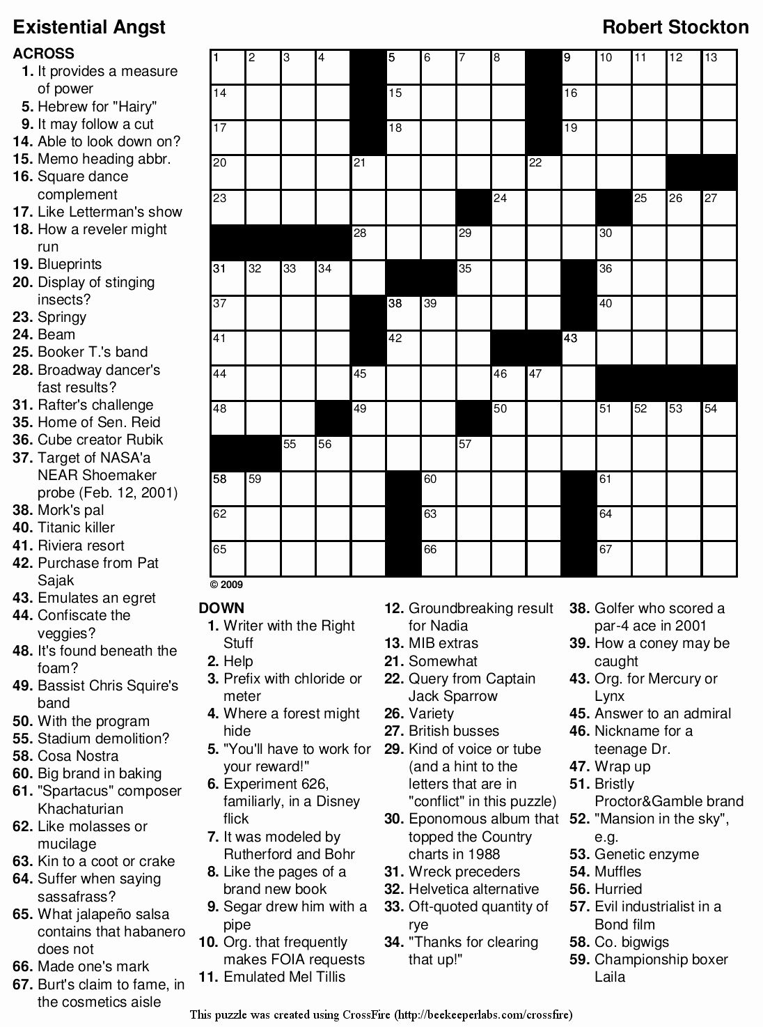 Adult Crossword Puzzles Printable Hard