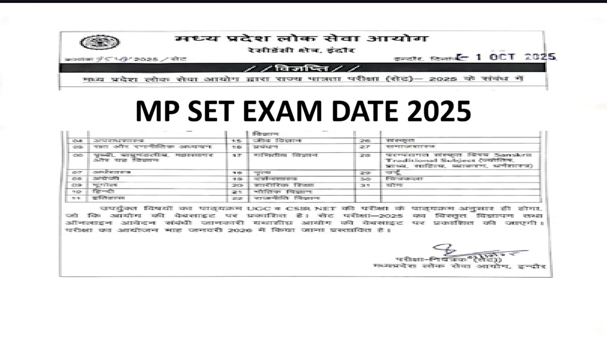 Set Exam Form 2025