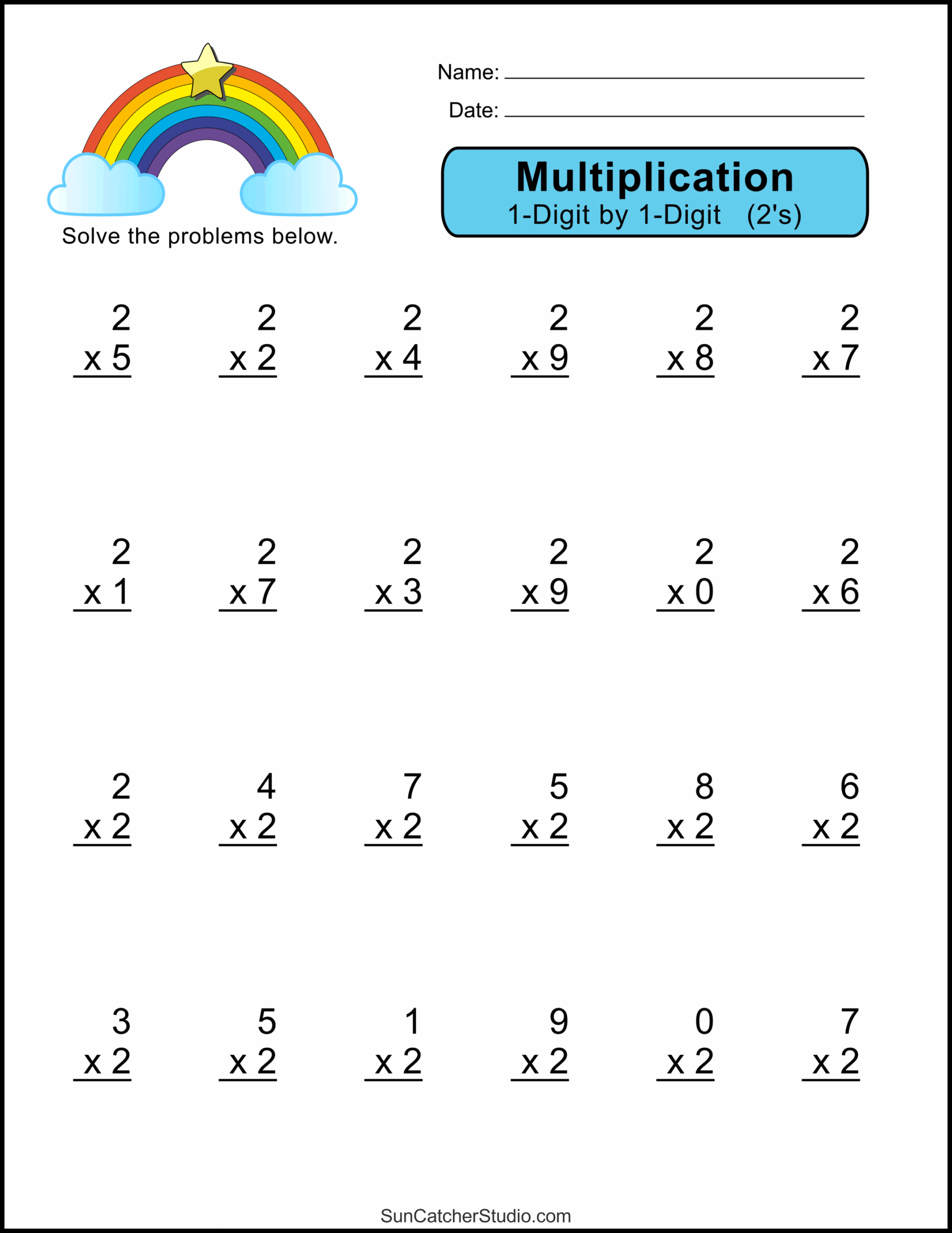 4th Grade Multiplication Worksheets Free Printable