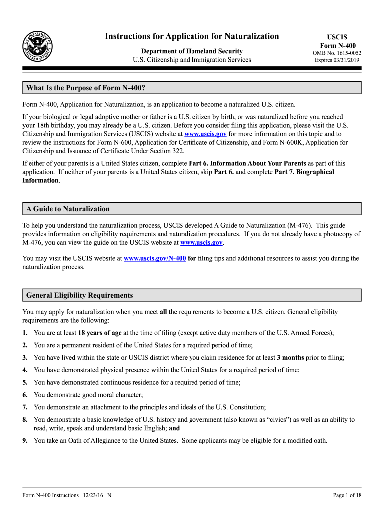 N 400 Form 2024