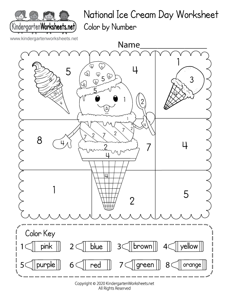 National Ice Cream Day Worksheet Free Printable Digital amp PDF
