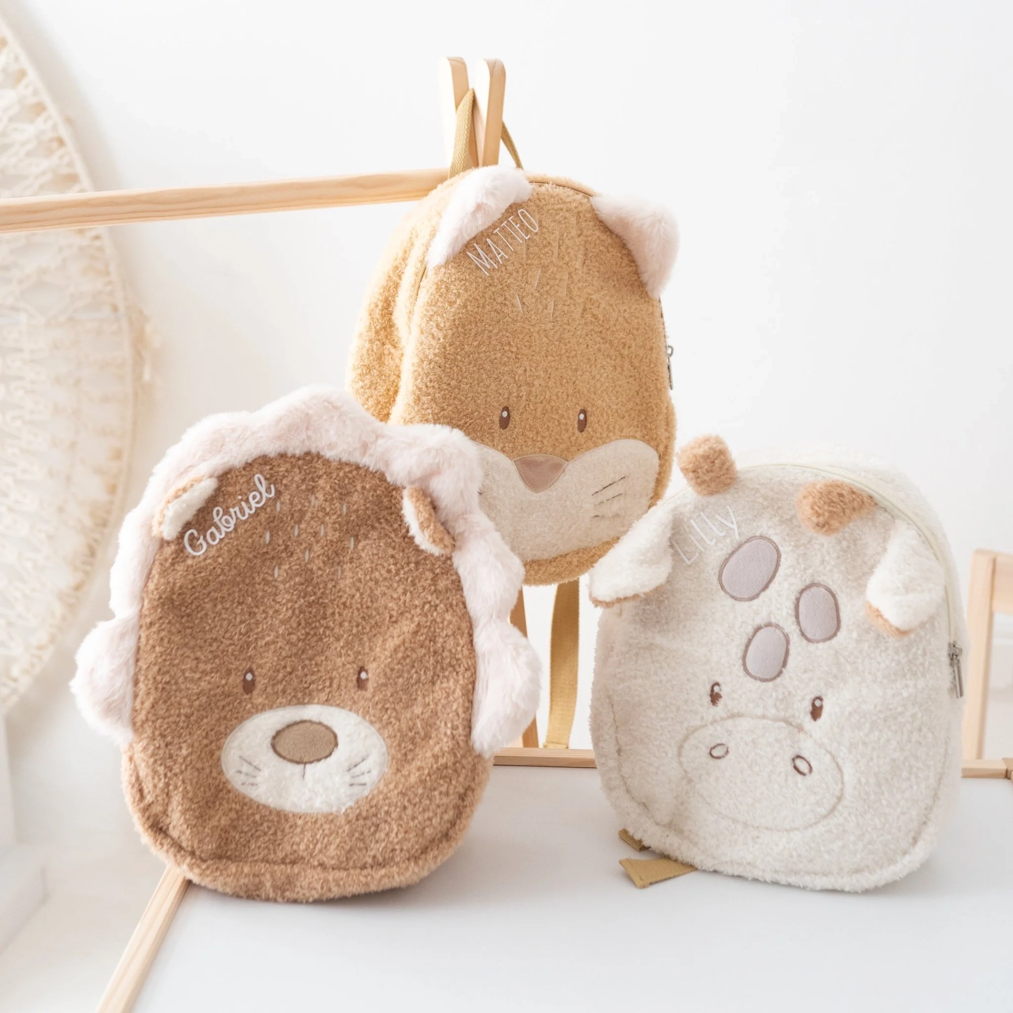 NATTOU Rucksack Tierform Giraffe Fuchs L we