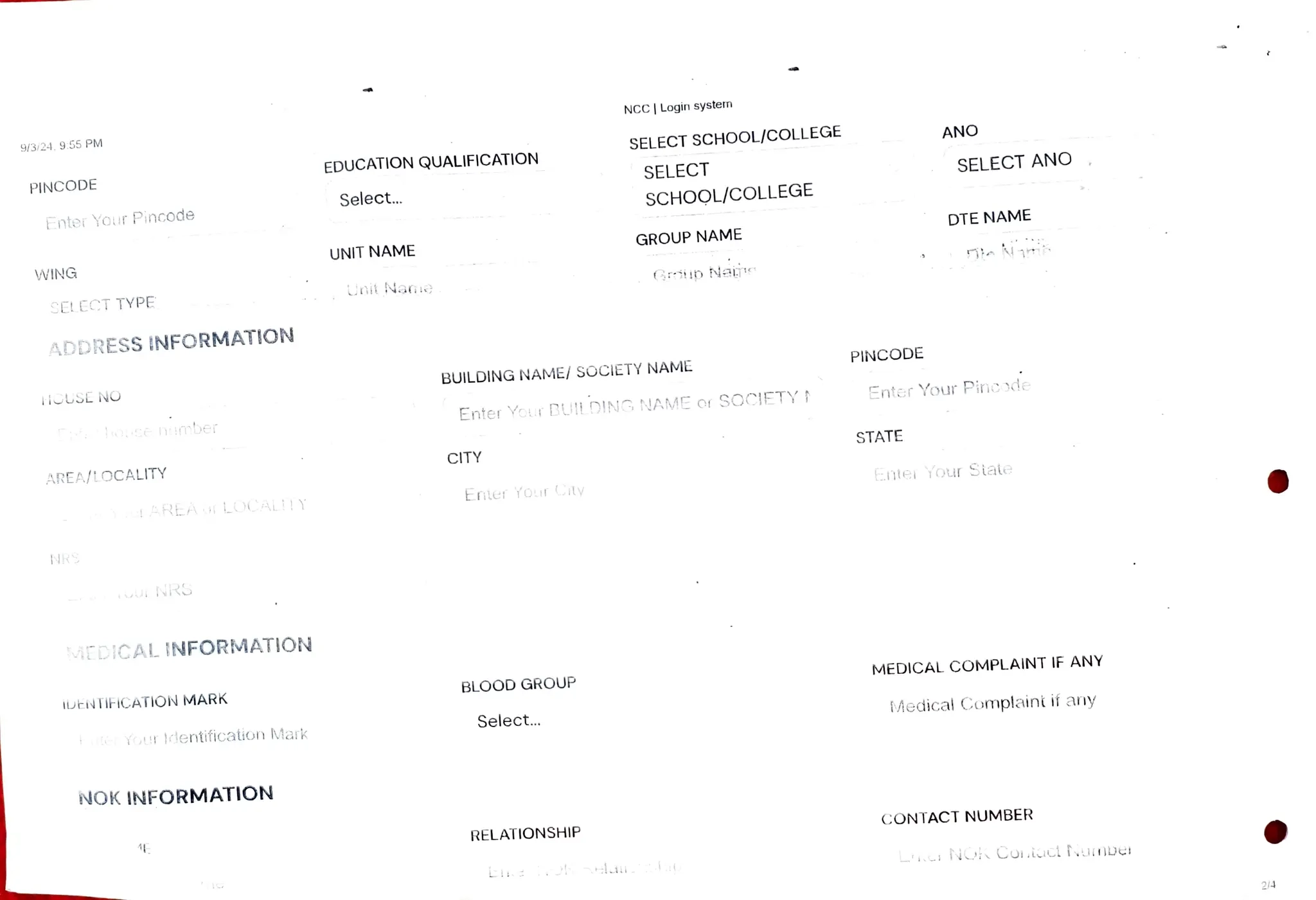 Nrs Full Form In Ncc