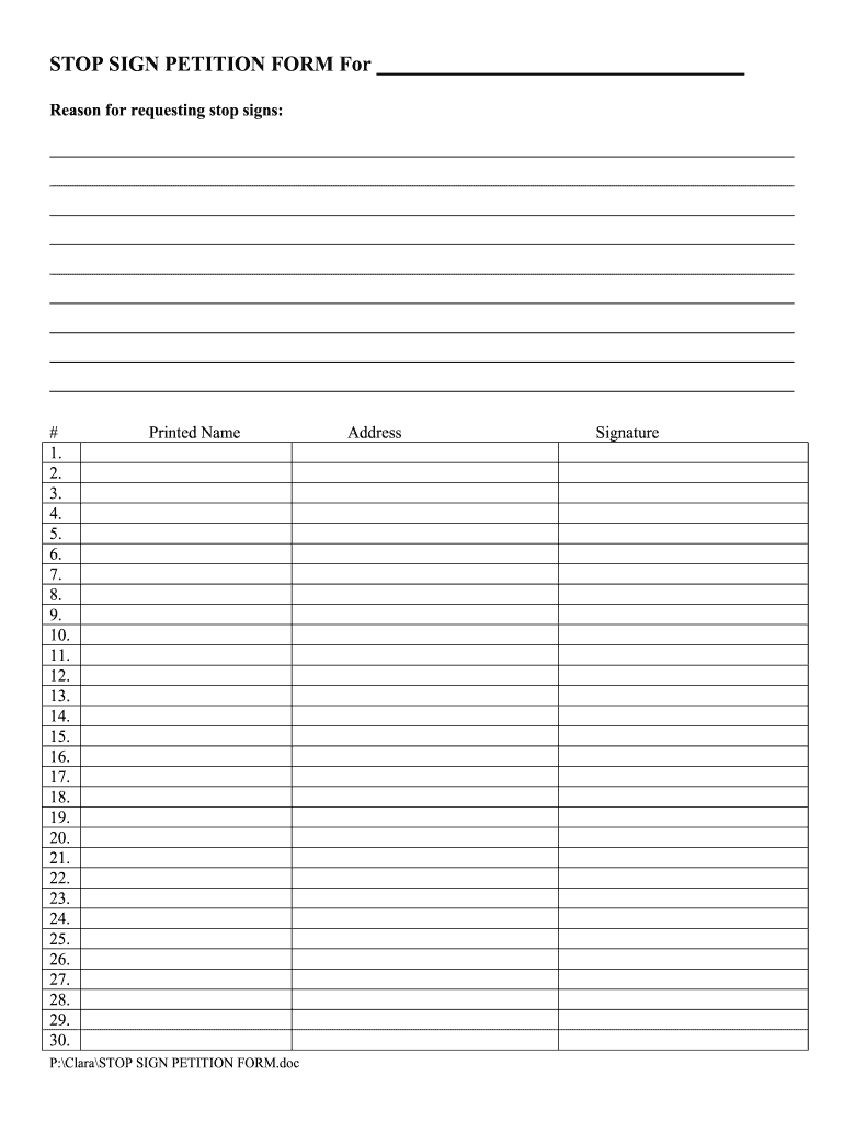 Neighborhood Petition Against A Neighbor Fill Out amp Sign Online 