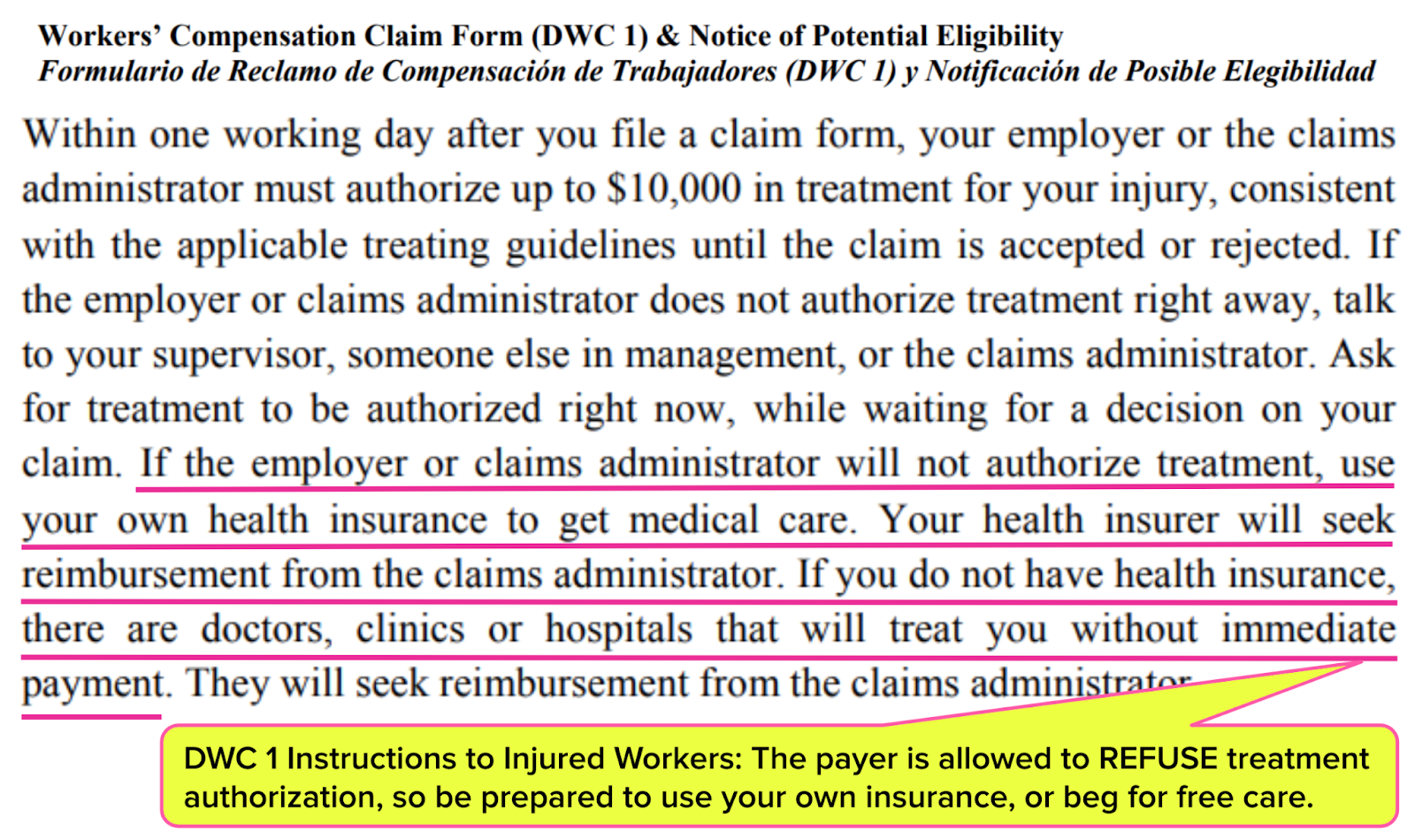 New CA DWC Form 7 Warps Workers Comp Reality DaisyBill