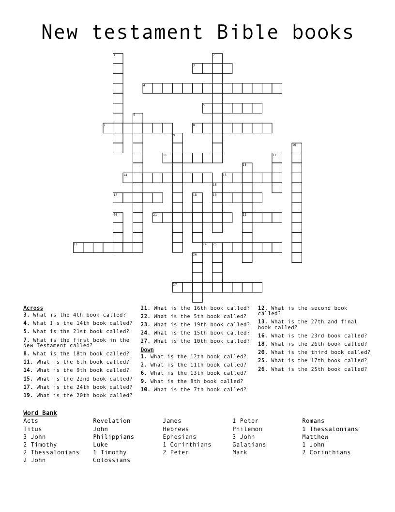 Crossword Puzzles Pdf Printable Book