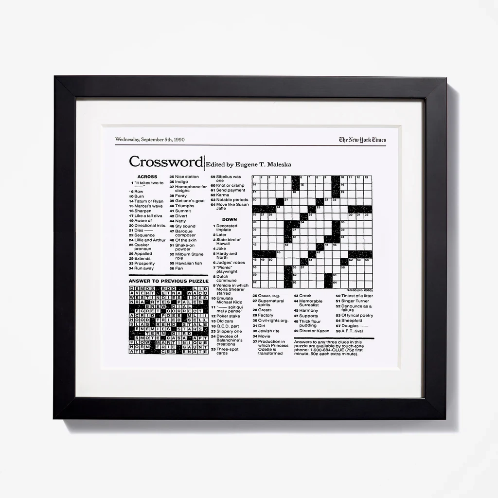 Ny Times Crossword Puzzles Monnday Printable