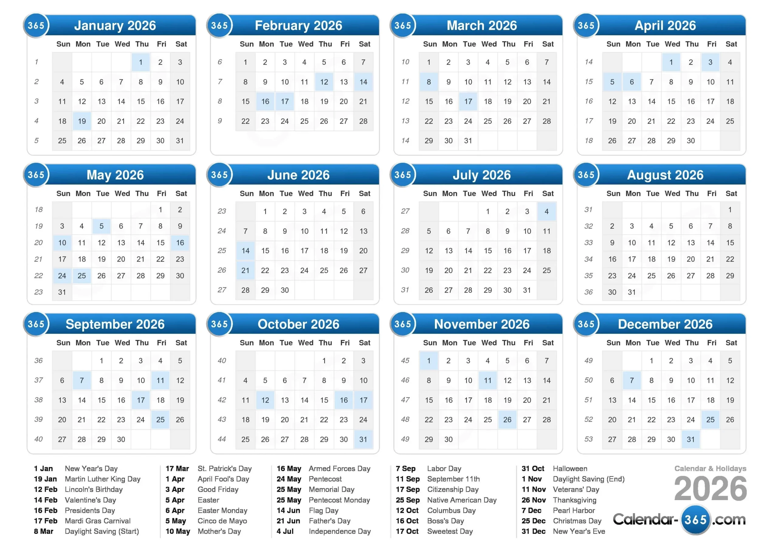 November 2026 Calendar With Holidays School Academic Calendar