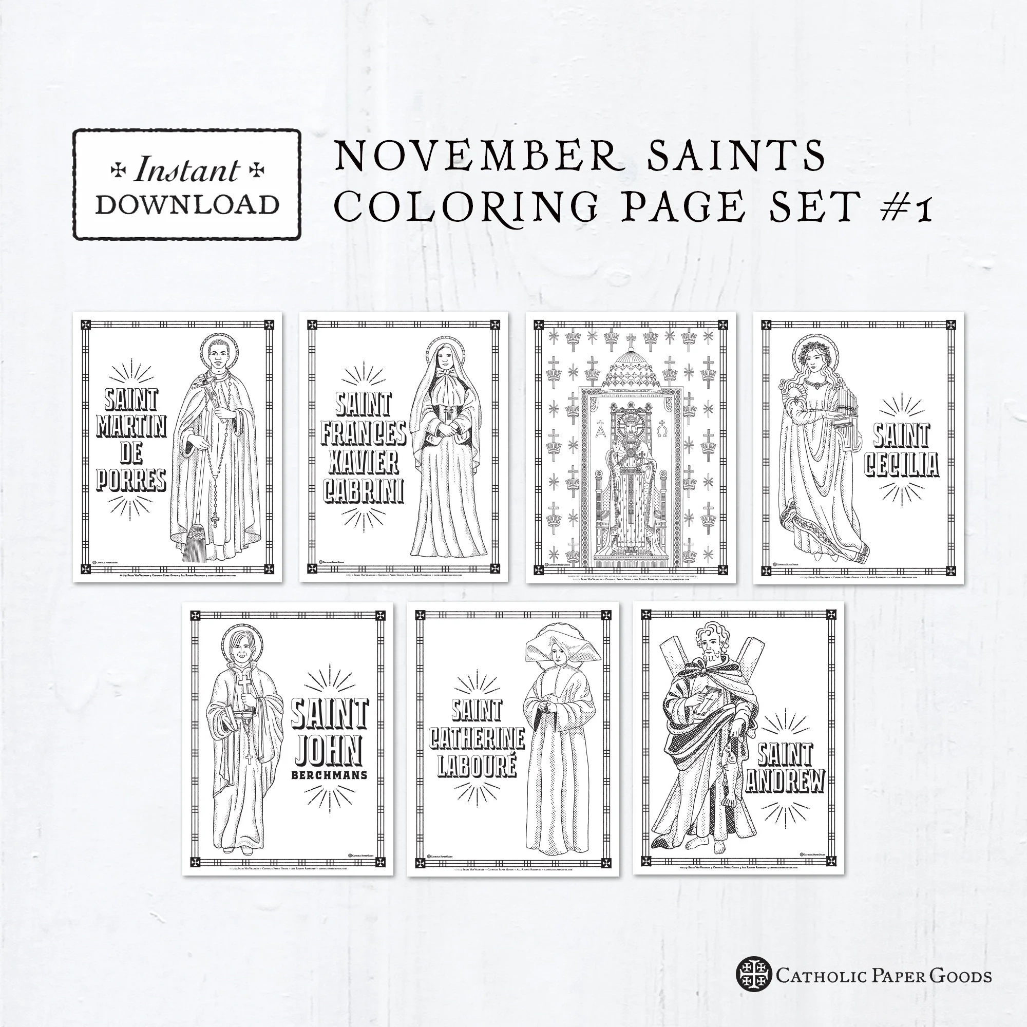 November Saints Calendar