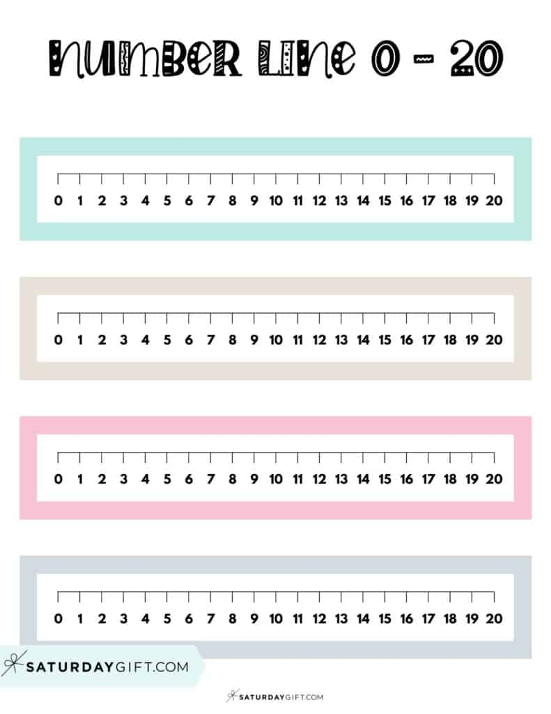 Number Line To 20 8 Cute amp Free Printables And Blank Worksheets