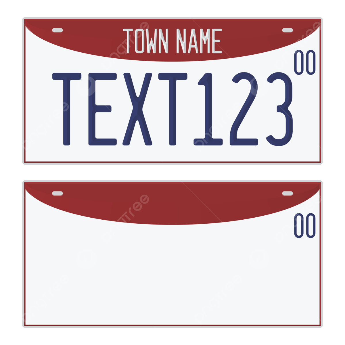License Plate Template Printable