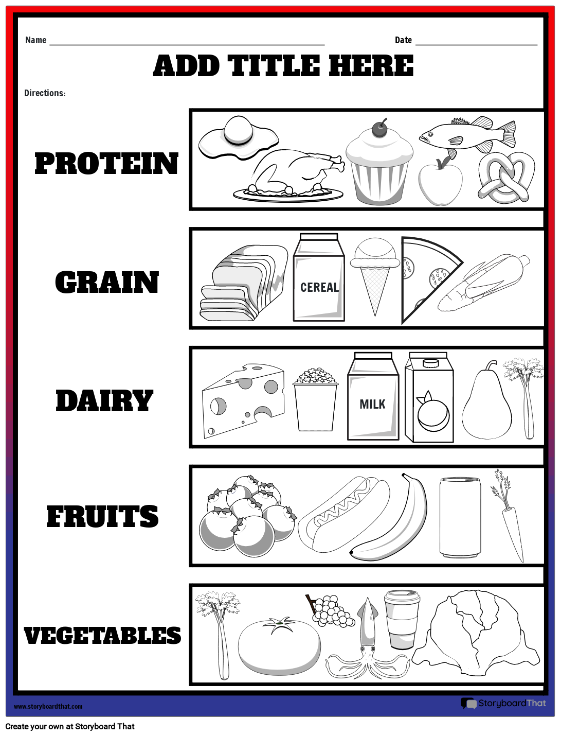 Healthy Eating Worksheets Printable Pdf