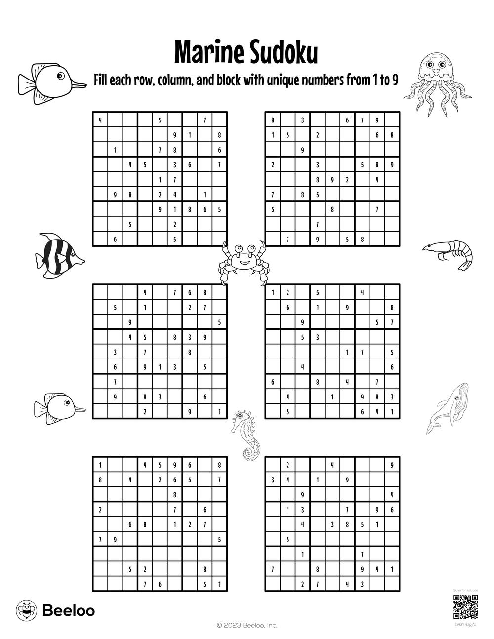 Puzzles Sudoku Printable