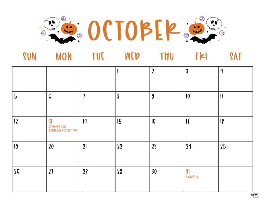 2025 Blank Monthly Calendar With Holidays