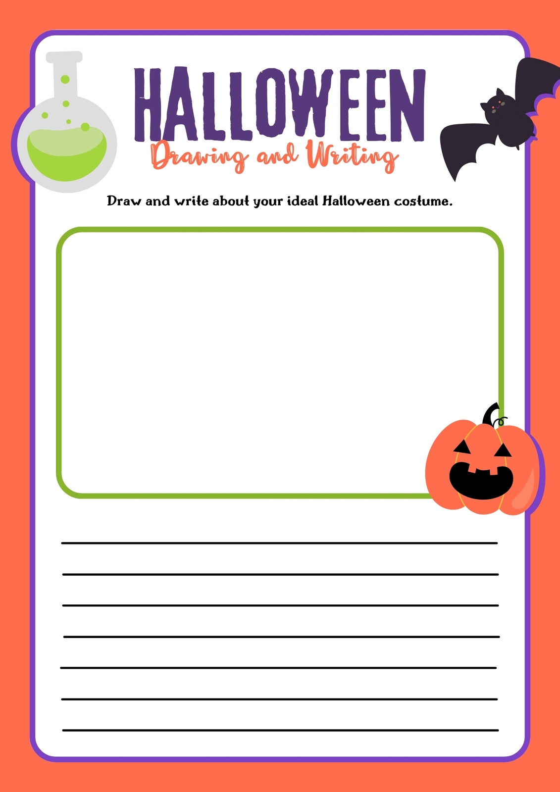 Page 7 Free Printable Halloween Worksheet Templates To Edit Canva