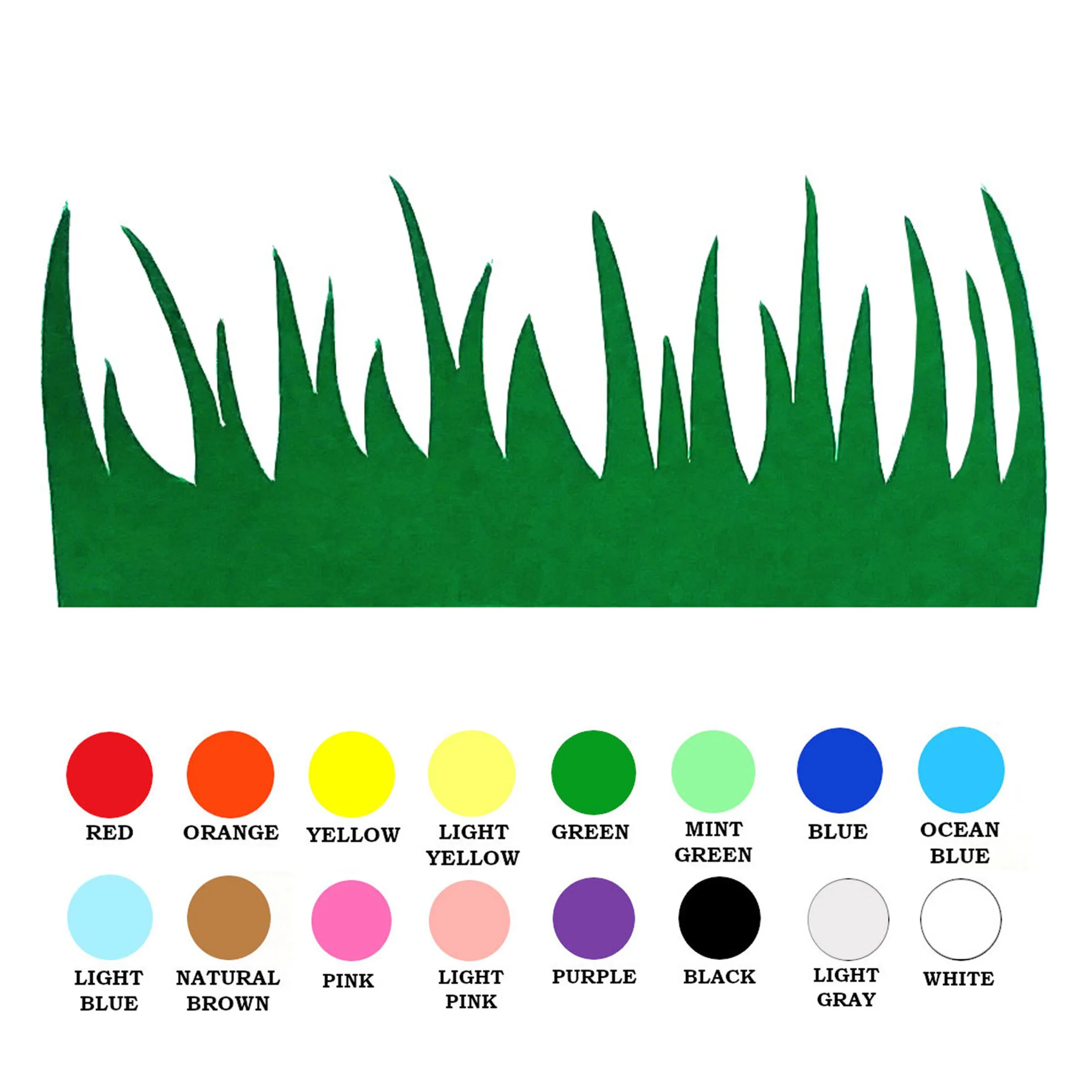 Paper Grass Cut Outs Etsy