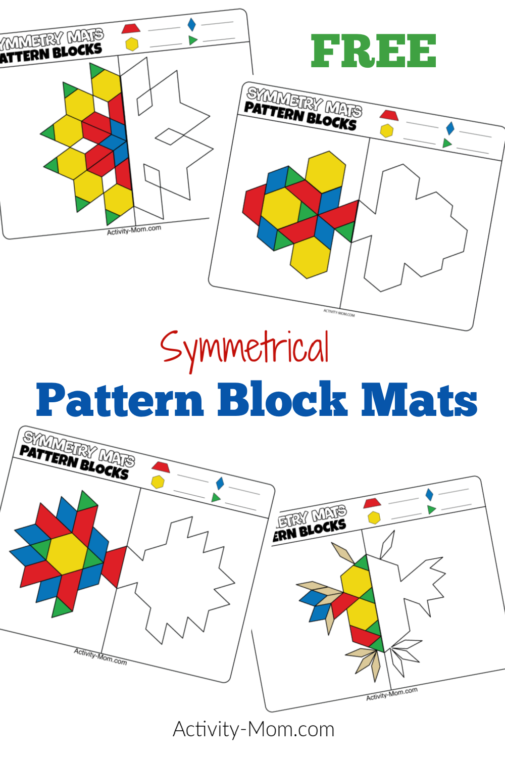 Printable Pattern Block Puzzles