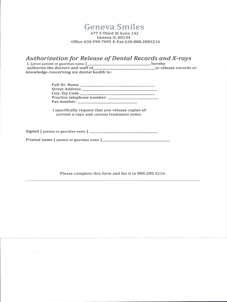 Request For X Rays Free Printable