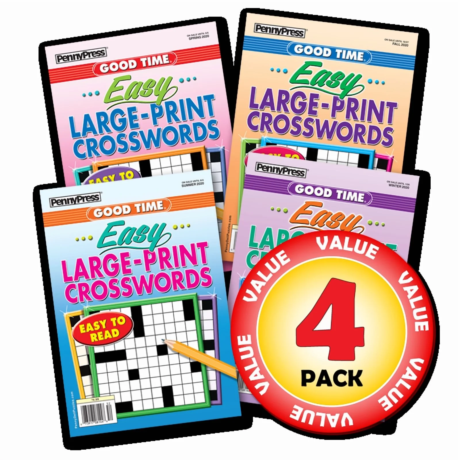 Penny Press Dell Easy As Pie Large Print Crosswords 4 Full 