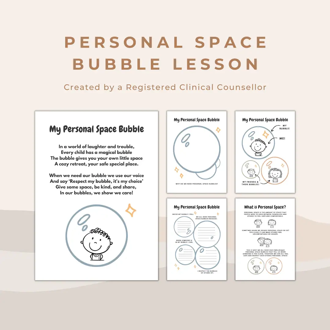 Free Printable Personal Space Worksheets