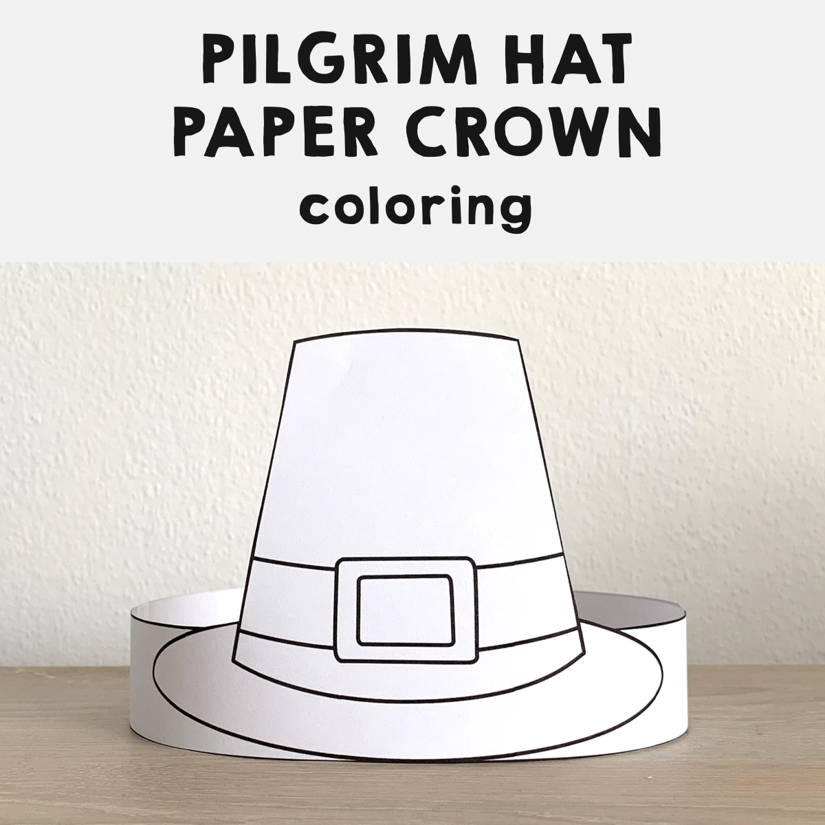 Pilgrim Hat Template Printable