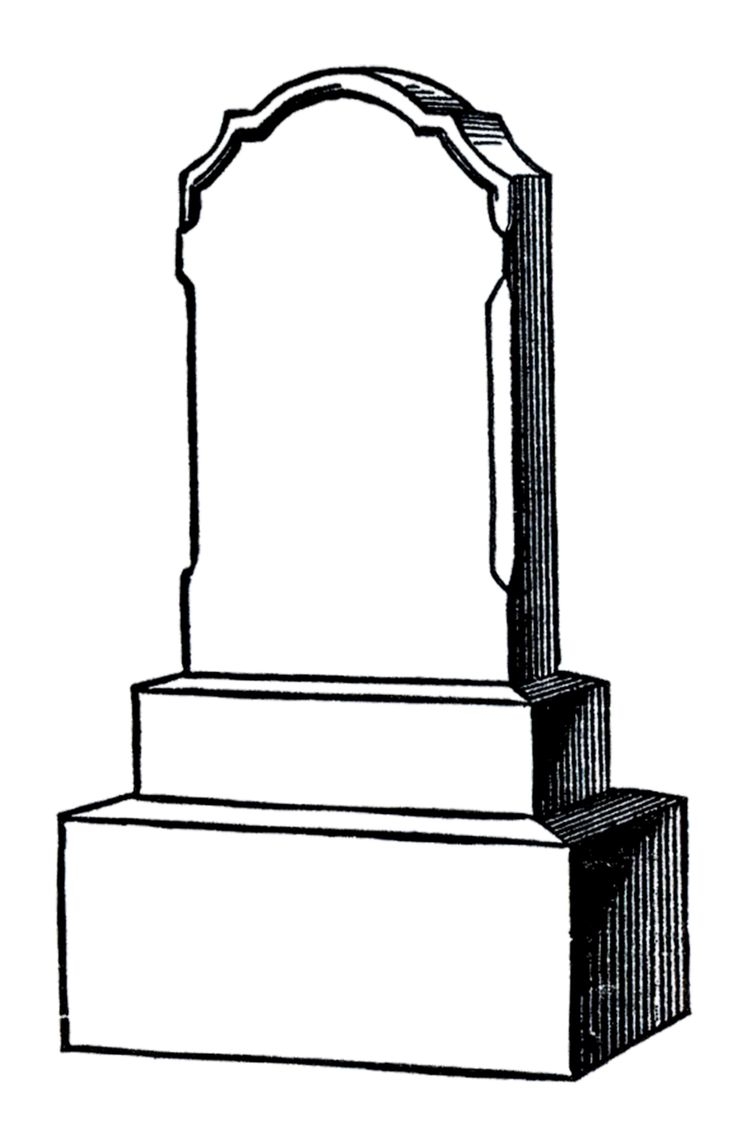 Gravestone Template Printable