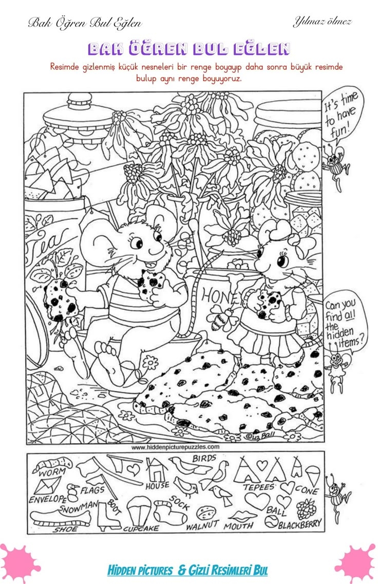 Free Printable Picture Find Puzzles