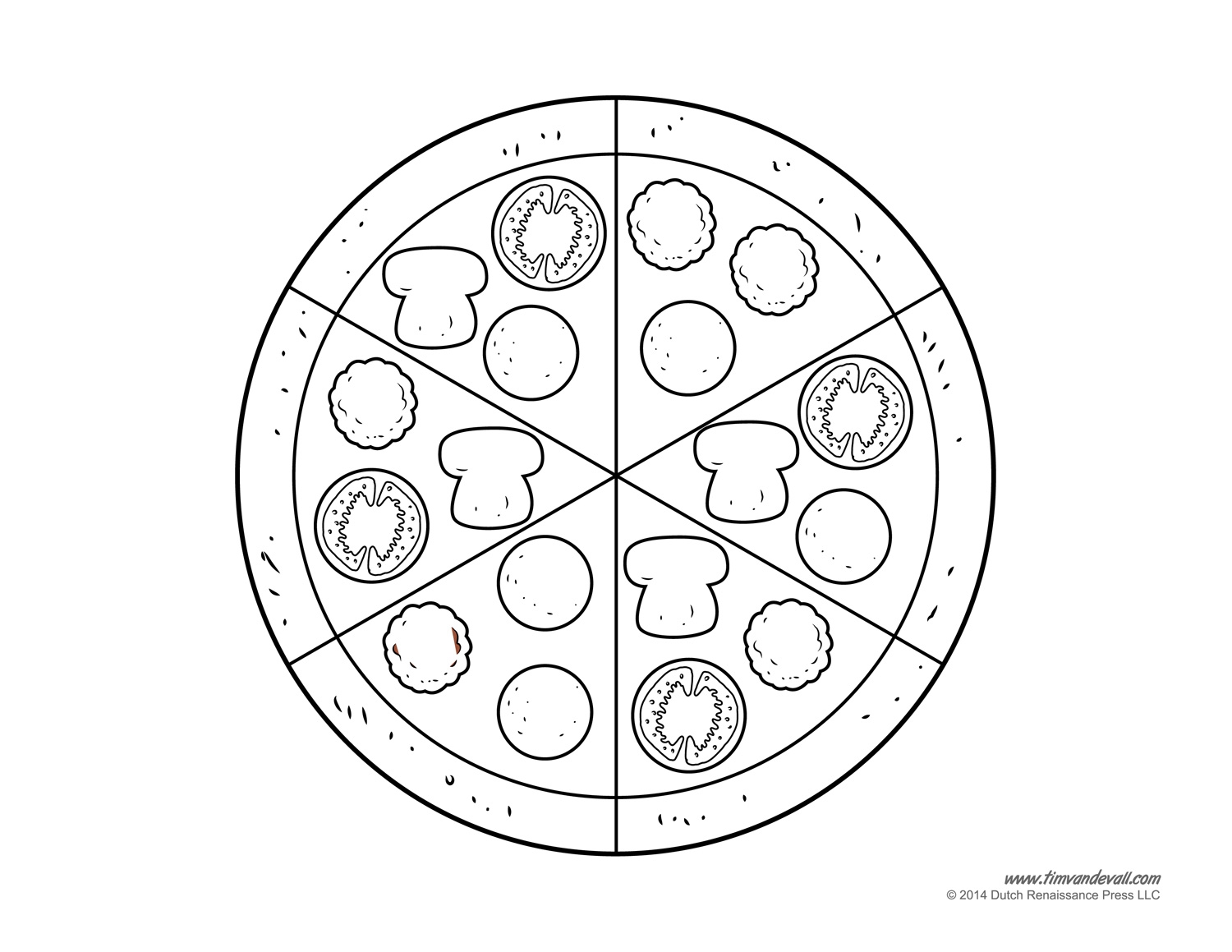 Printable Pizza Template