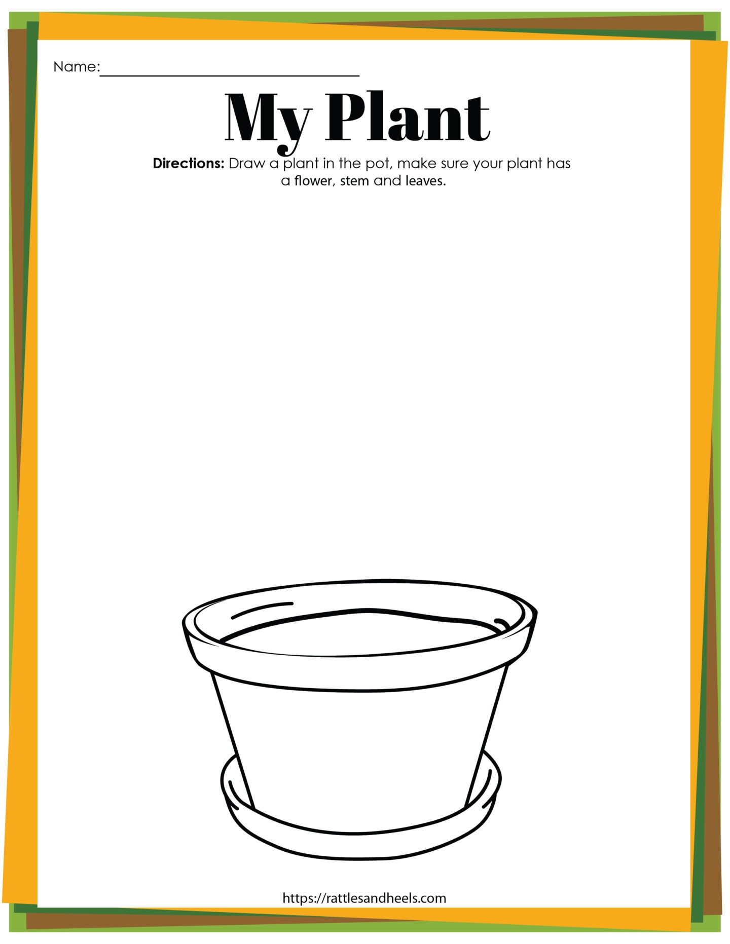 Plants Printable Worksheet For Preschoolers