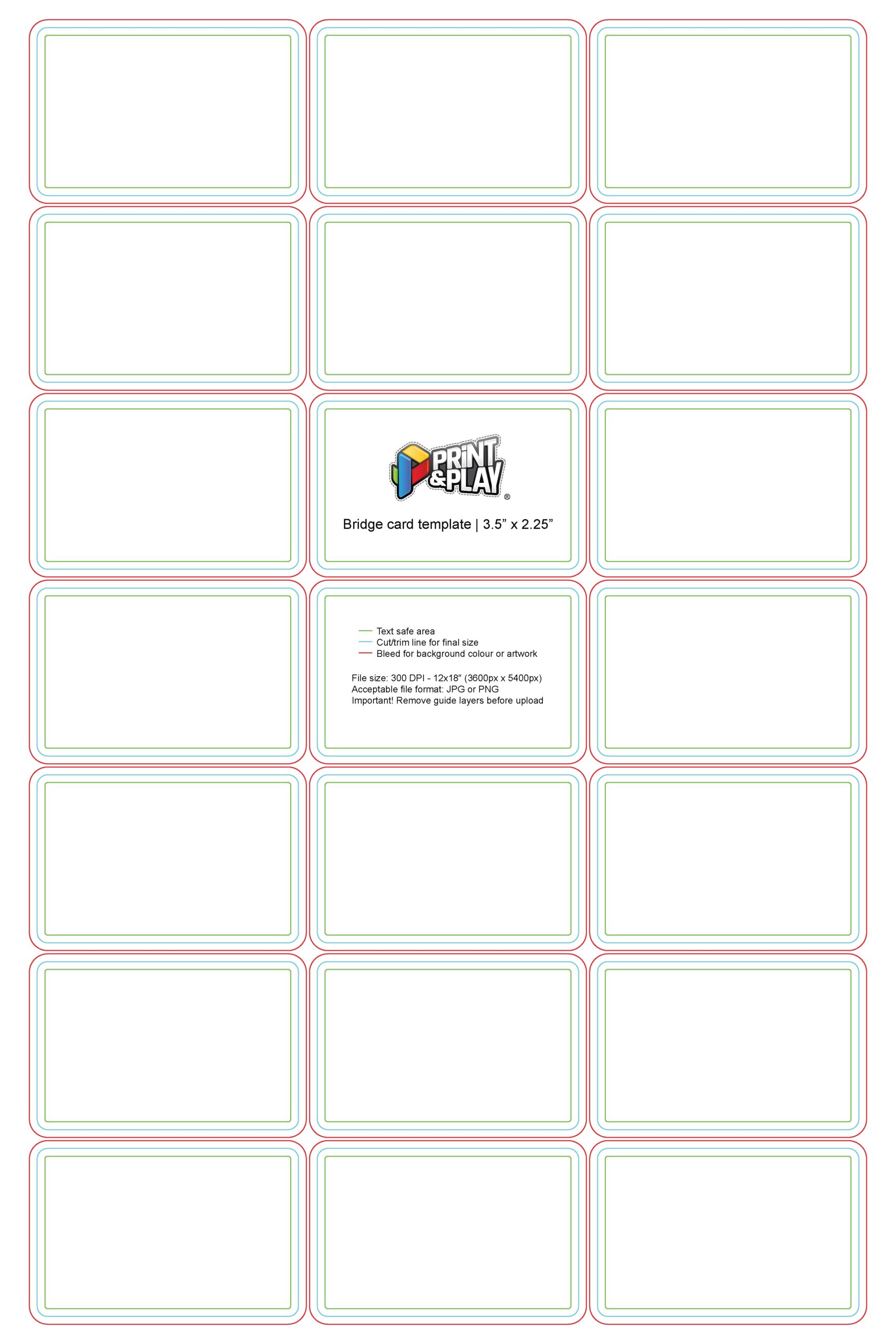 Playing Cards Formatting amp Templates Print amp Play