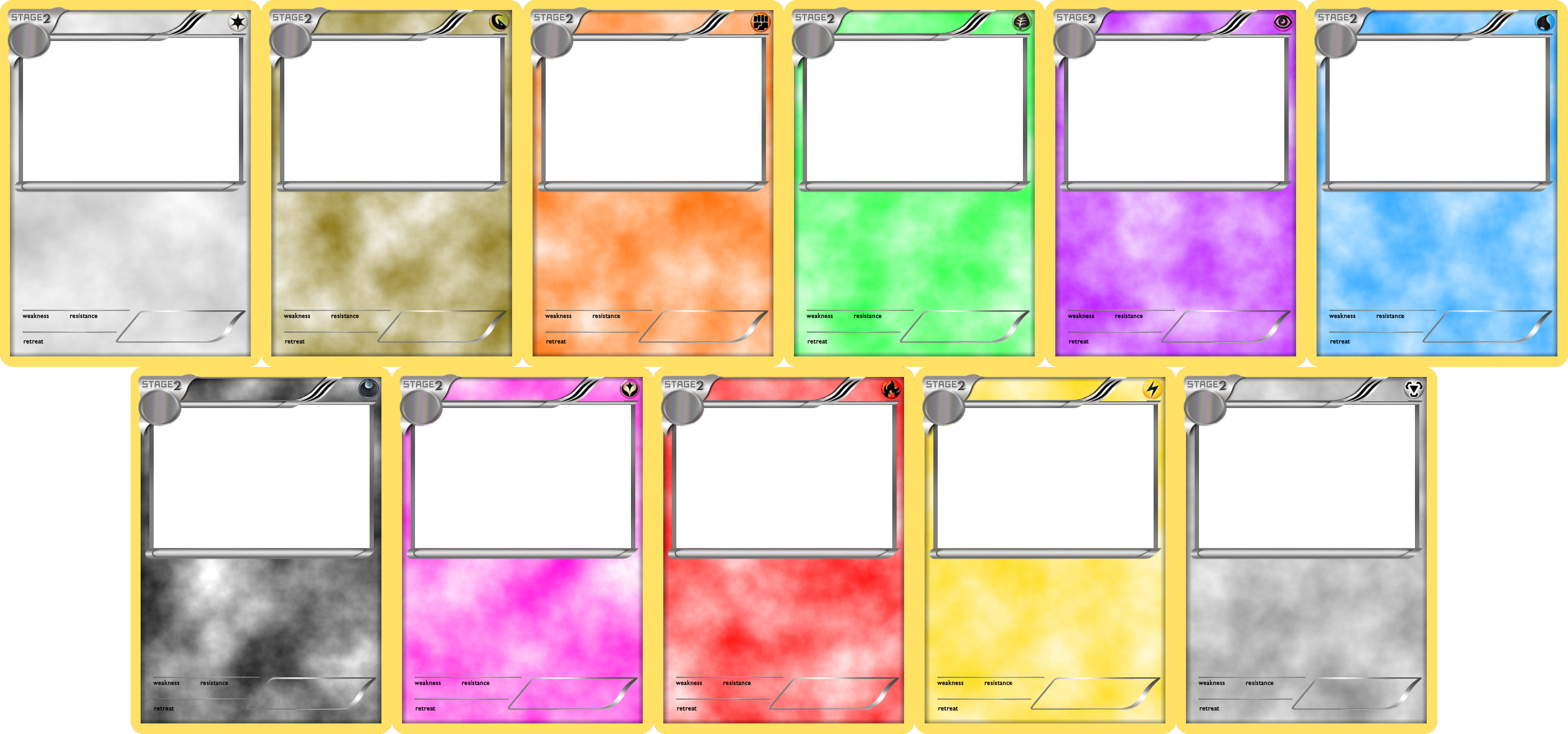 Printable Pokemon Card Template