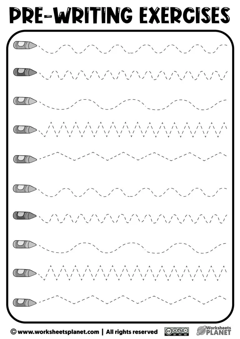 Printable Worksheets For Preschoolers Writing