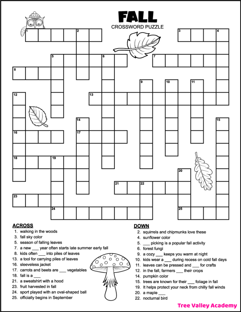 Free Printable Crossword Puzzles With Solutions