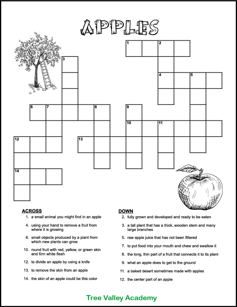 Free Printable Crossword Puzzles For Grade 3